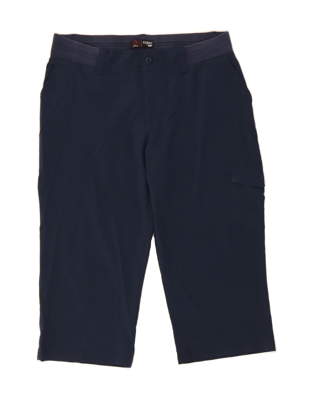 LEE Womens Straight Cargo Capri Trousers W30 L20  Navy Blue Polyester Vintage Lee and Second-Hand Lee from Messina Hembry 