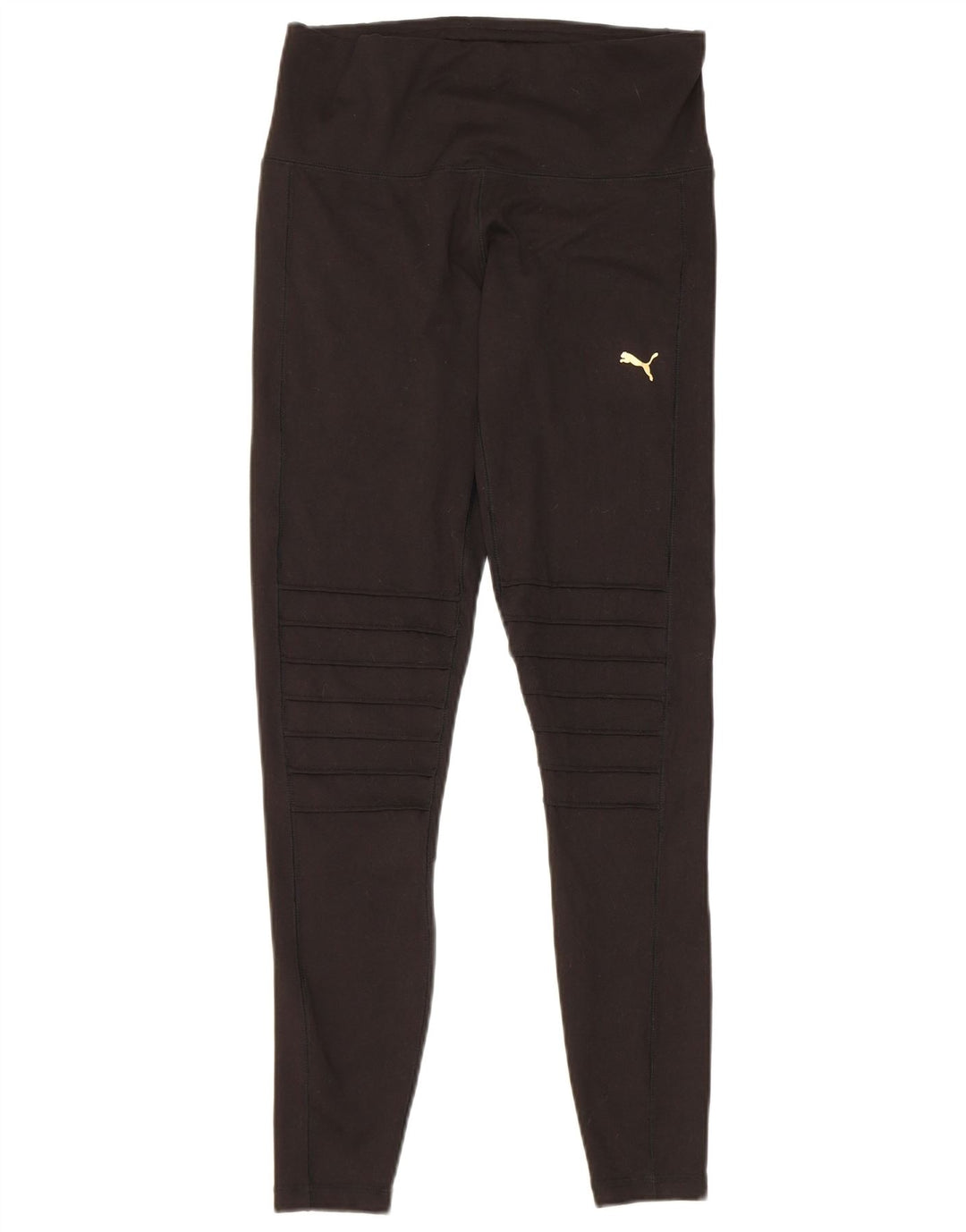 Puma Womens Leggings UK 12 Medium Black Polyester