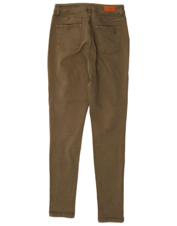 JOULES Womens Skinny Jeans UK 10 Small W28 L30 Khaki Tencel