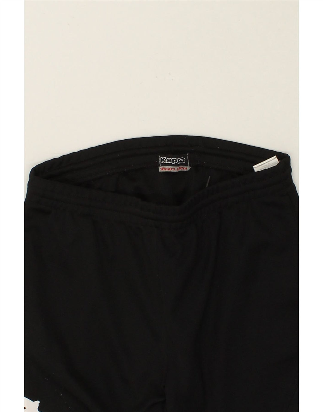 KAPPA Boys Graphic Tracksuit Trousers 13-14 Years Black Polyester Vintage Kappa and Second-Hand Kappa from Messina Hembry 