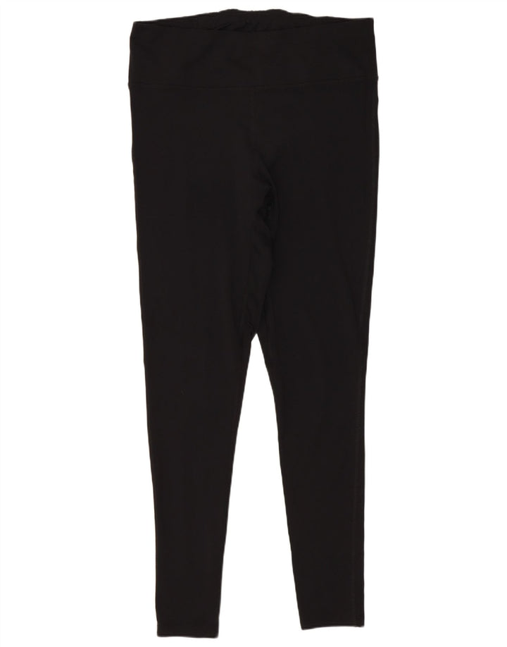 Marks & Spencer Womens Leggings UK 12 Medium Black Polyester