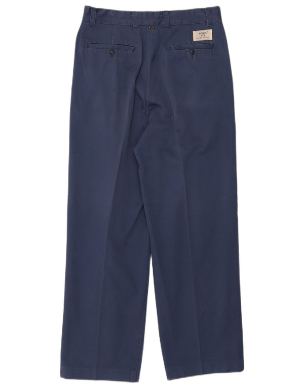 AVIREX Mens Pegged Chino Trousers W32 L29 Blue Cotton
