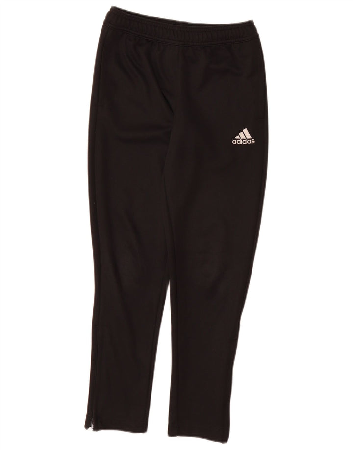 ADIDAS Boys Aeroready Tracksuit Trousers 9-10 Years  Black Polyester