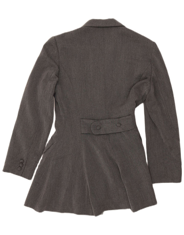 SPORTSTAFF Womens Longline 4 Button Blazer Jacket IT 44 Medium Grey