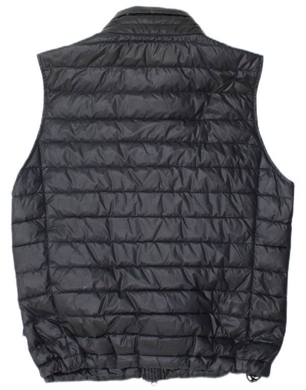 WOOLRICH Mens Padded Gilet UK 38 Medium Black Polyamide
