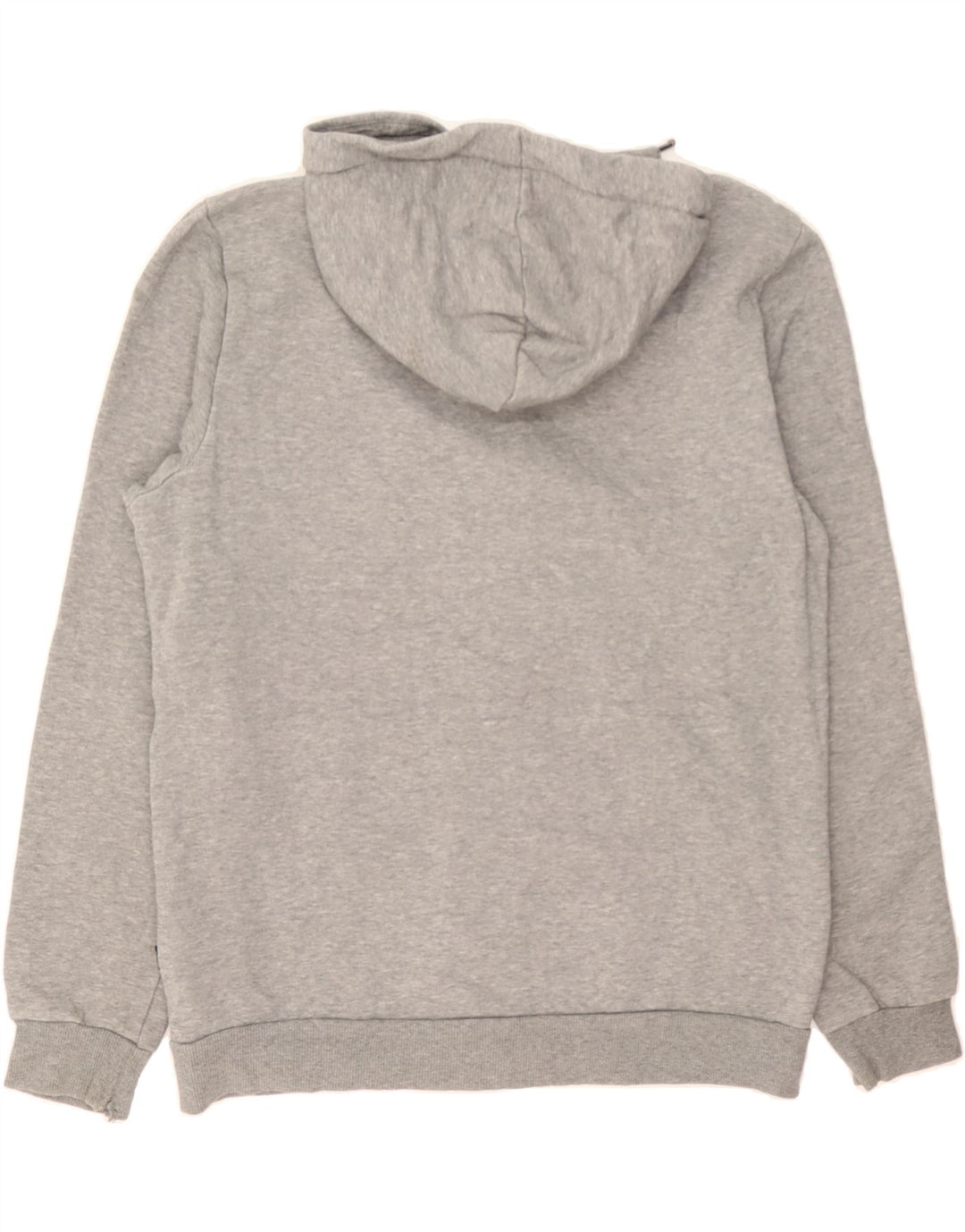 PUMA Mens Graphic Zip Hoodie Sweater Medium Grey Cotton Vintage Puma and Second-Hand Puma from Messina Hembry 