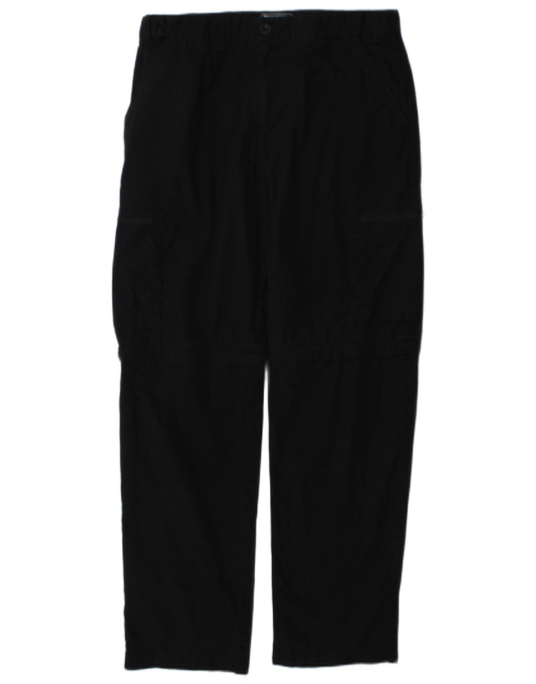 Mountain Warehouse Mens Straight Cargo Trousers W32 L31 Black Polyester