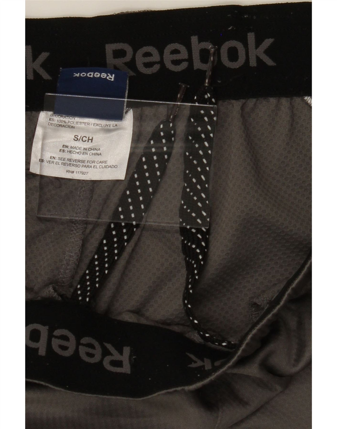 REEBOK Mens Bermuda Sport Shorts Small  Grey Colourblock Polyester Vintage Reebok and Second-Hand Reebok from Messina Hembry 