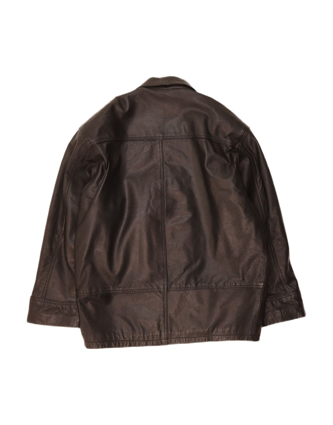 ROUTE 66 Mens Leather Jacket UK 40 Large Black Leather