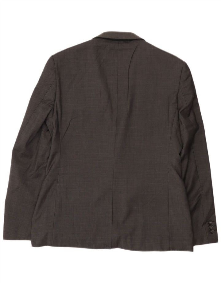 Ted Baker Mens Slim Fit 2 Button Blazer Jacket UK 38 Medium Grey Wool