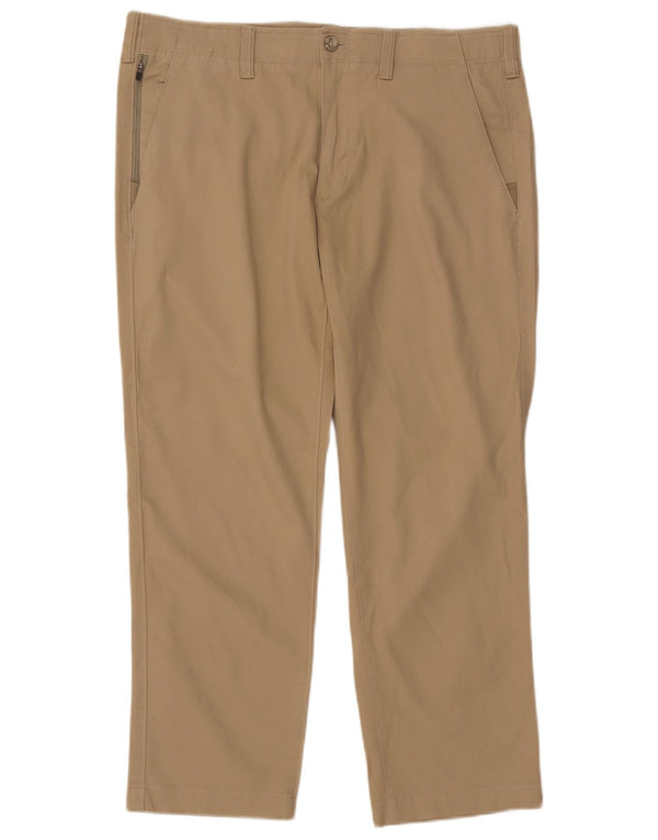 EDDIE BAUER Mens Straight Chino Trousers  W38 L30 Beige Cotton