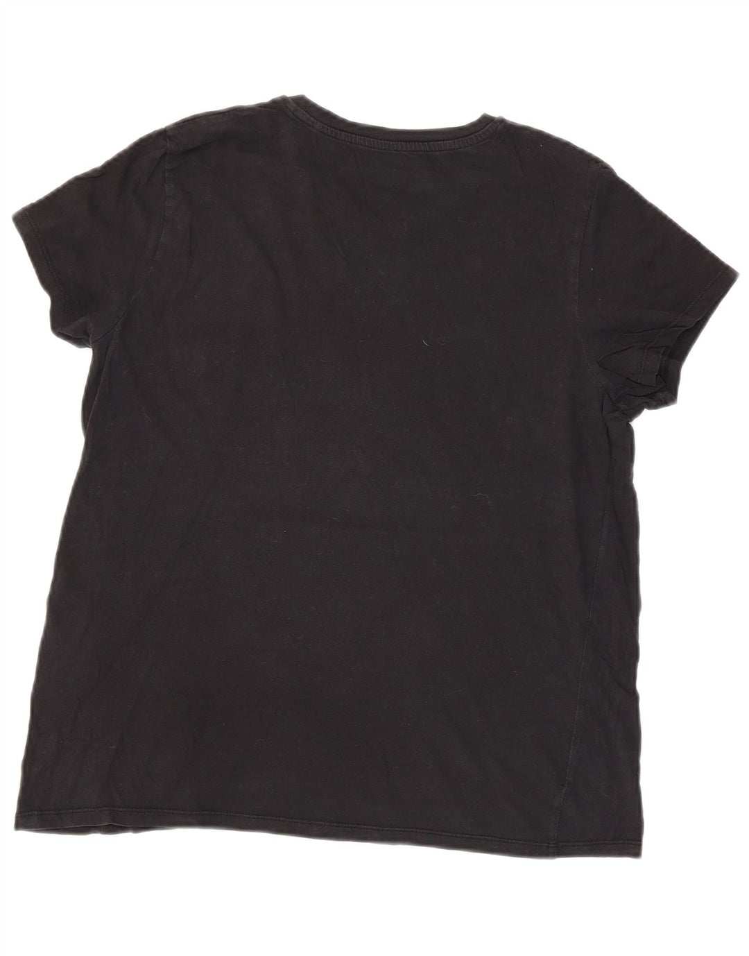 LEVI'S Womens Graphic T-Shirt Top UK 16 Large Black Cotton