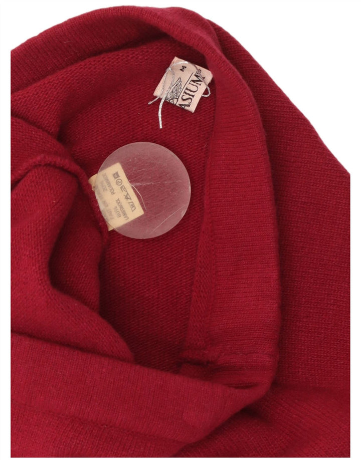 GYMNASIUM Womens Knit Pencil Skirt Medium W26  Red Lambswool