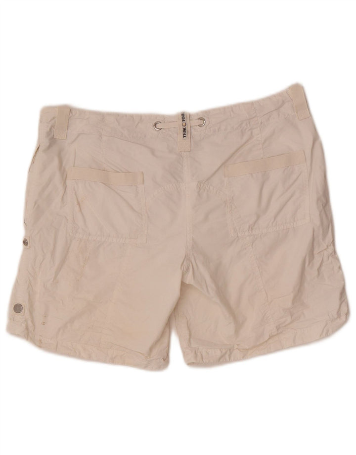 Think Pink Womens Cargo Shorts W30 Medium White Cotton