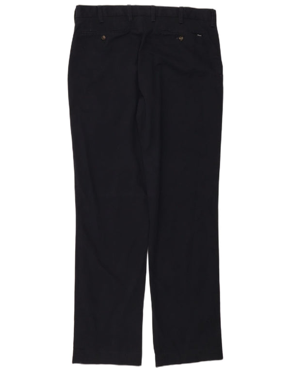 POLO RALPH LAUREN Mens Straight Chino Trousers W34 L34 Navy Blue