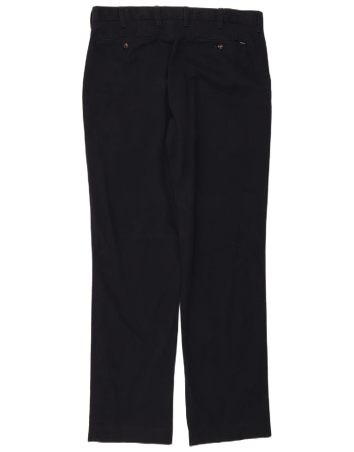 POLO RALPH LAUREN Mens Straight Chino Trousers W34 L34 Navy Blue