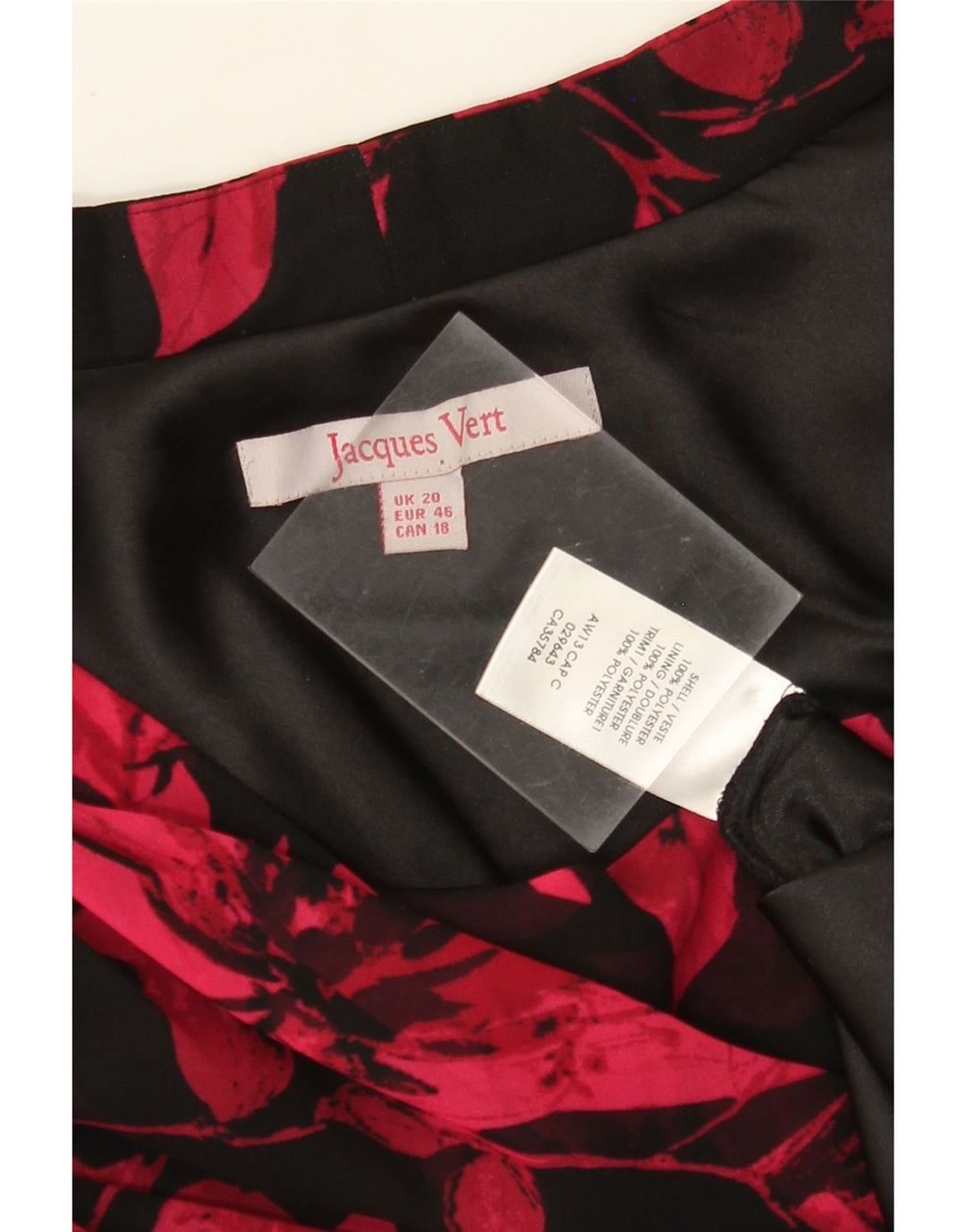 JACQUES VERT Womens Sleeveless Maxi Dress UK 20 2XL  Black Floral