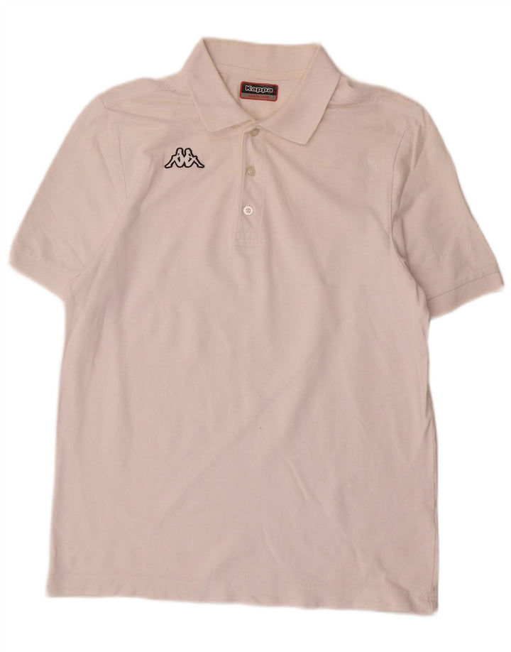 Kappa Mens Polo Shirt Medium White