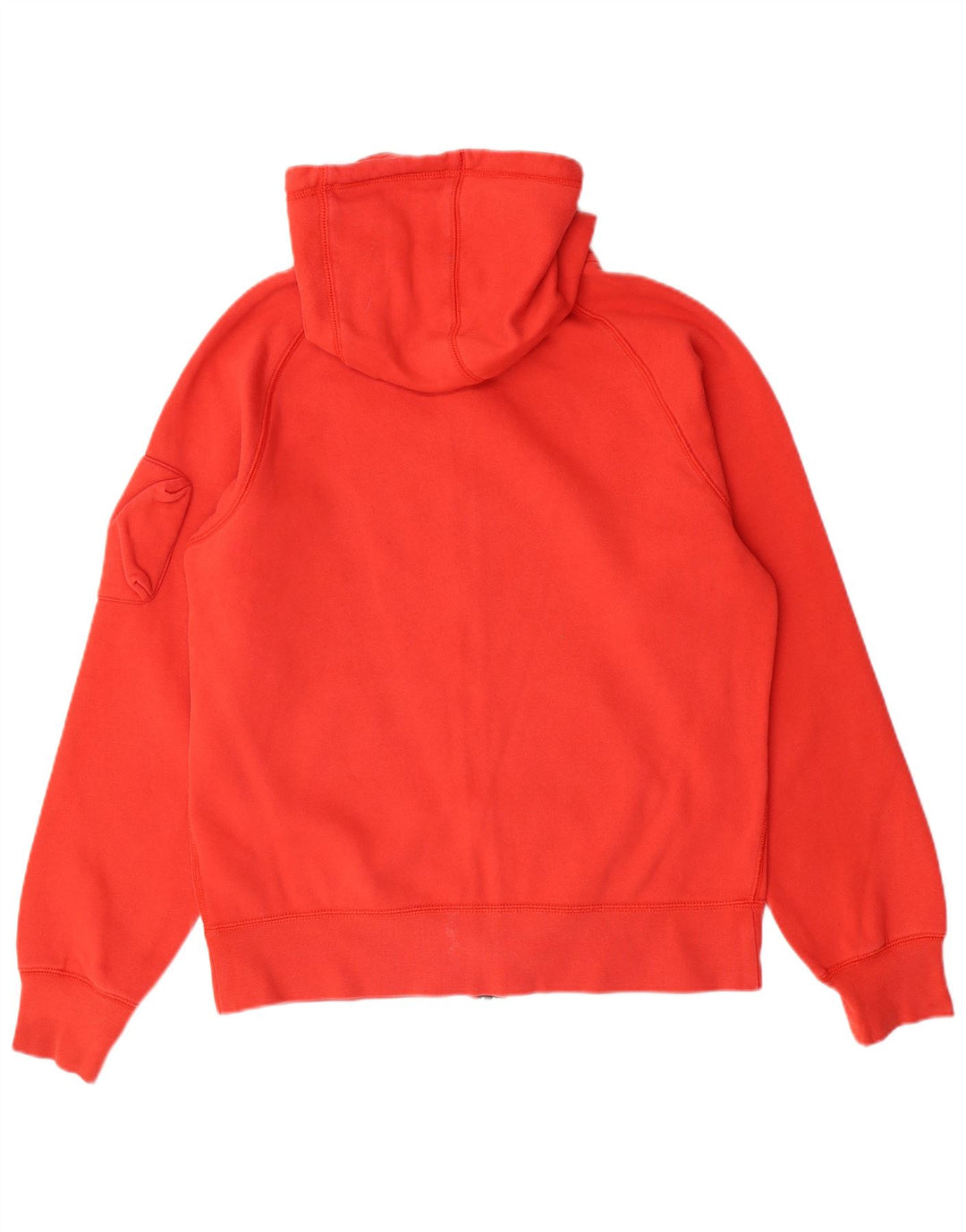 NIKE Mens Zip Hoodie Sweater Small Red Cotton