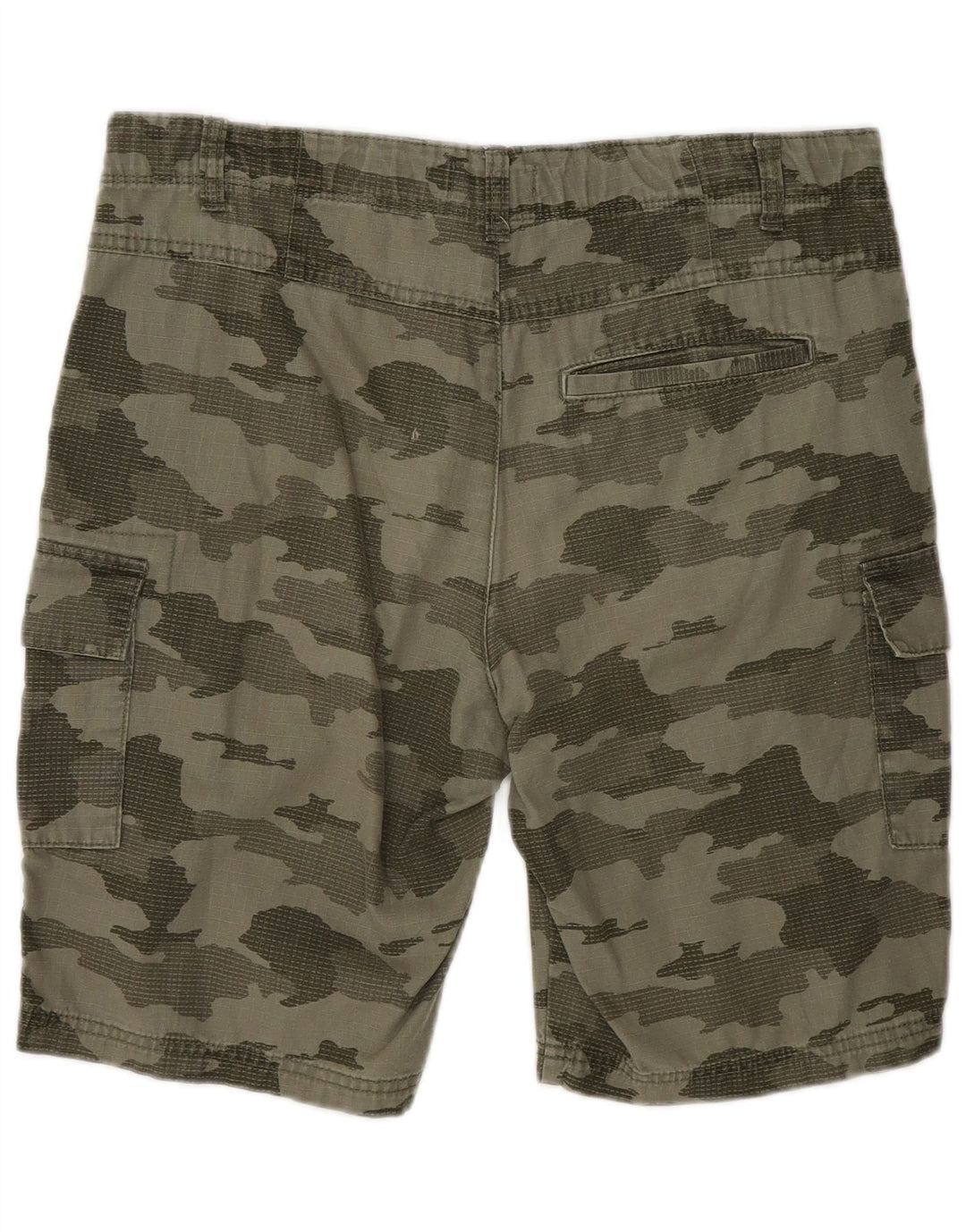 BENETTON Boys Cargo Shorts 13-14 Years 3XL W30 Khaki Camouflage Cotton