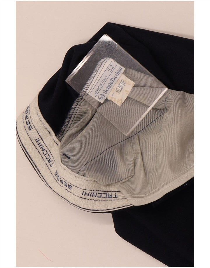 Sergio Tacchini Mens Chino Shorts IT 52 XL W32 Navy Blue Polyester