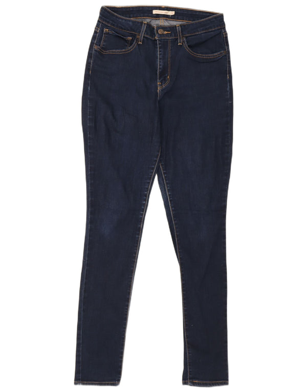 Levi's Womens 712 High Rise Skinny Jeans W30 L31 Navy Blue Cotton