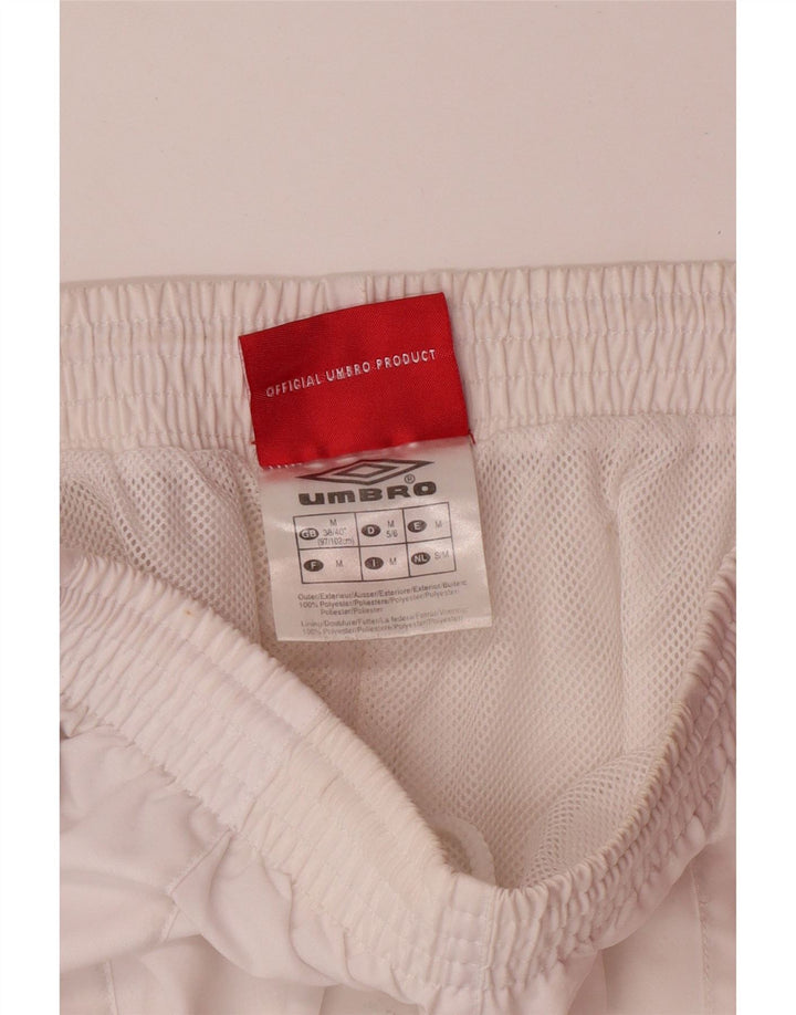 UMBRO Mens Bermuda Sport Shorts UK 38/40 Medium  White Polyester