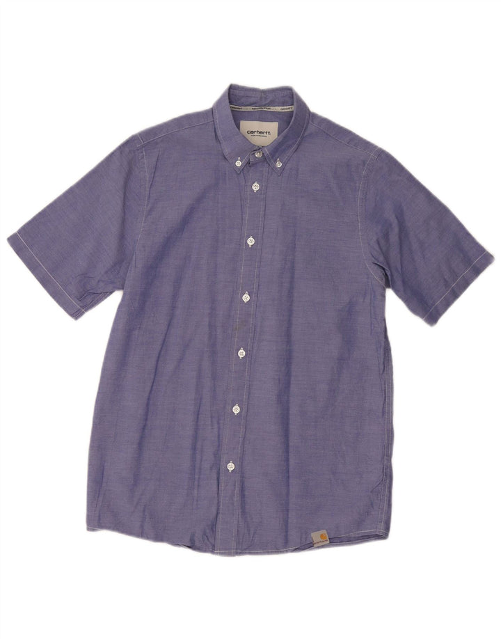 CARHARTT Mens Short Sleeve Shirt Small Blue