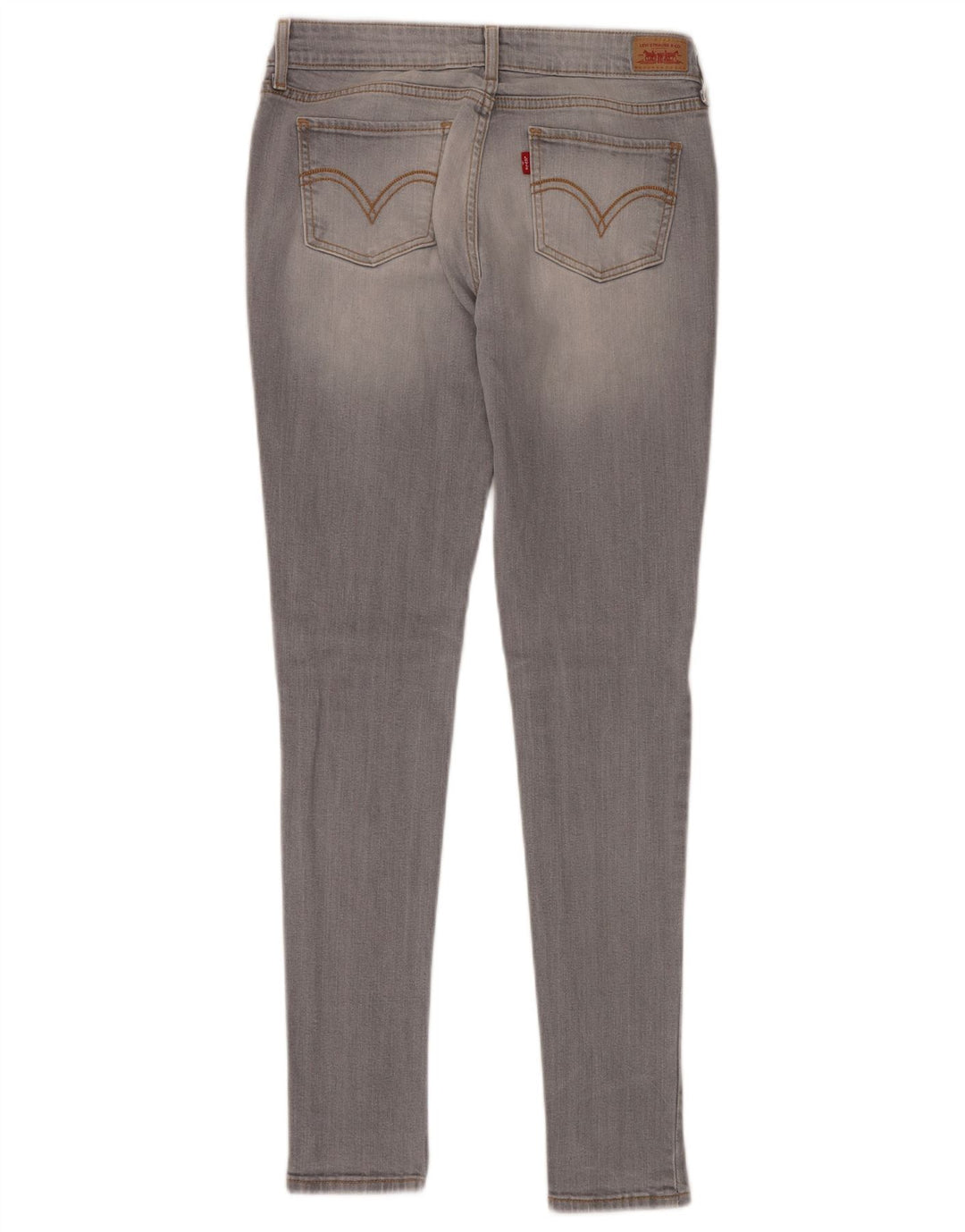 LEVI'S Womens 535 Legging Skinny Jeans W30 L32 Grey Cotton