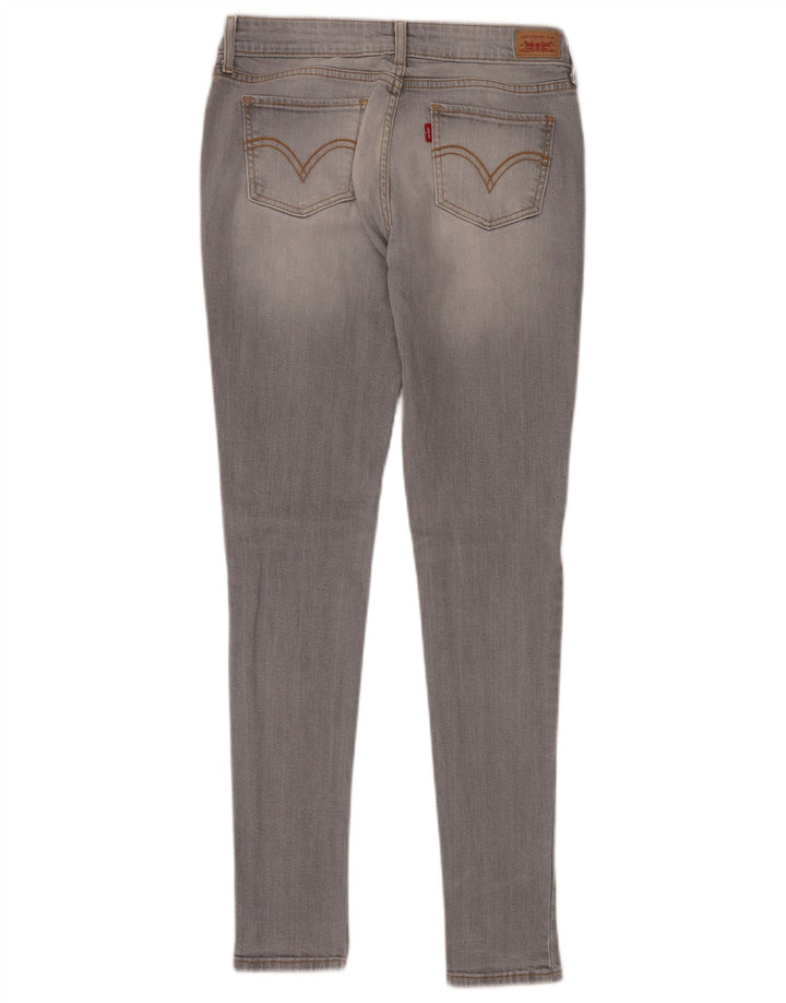 LEVI'S Womens 535 Legging Skinny Jeans W30 L32 Grey Cotton