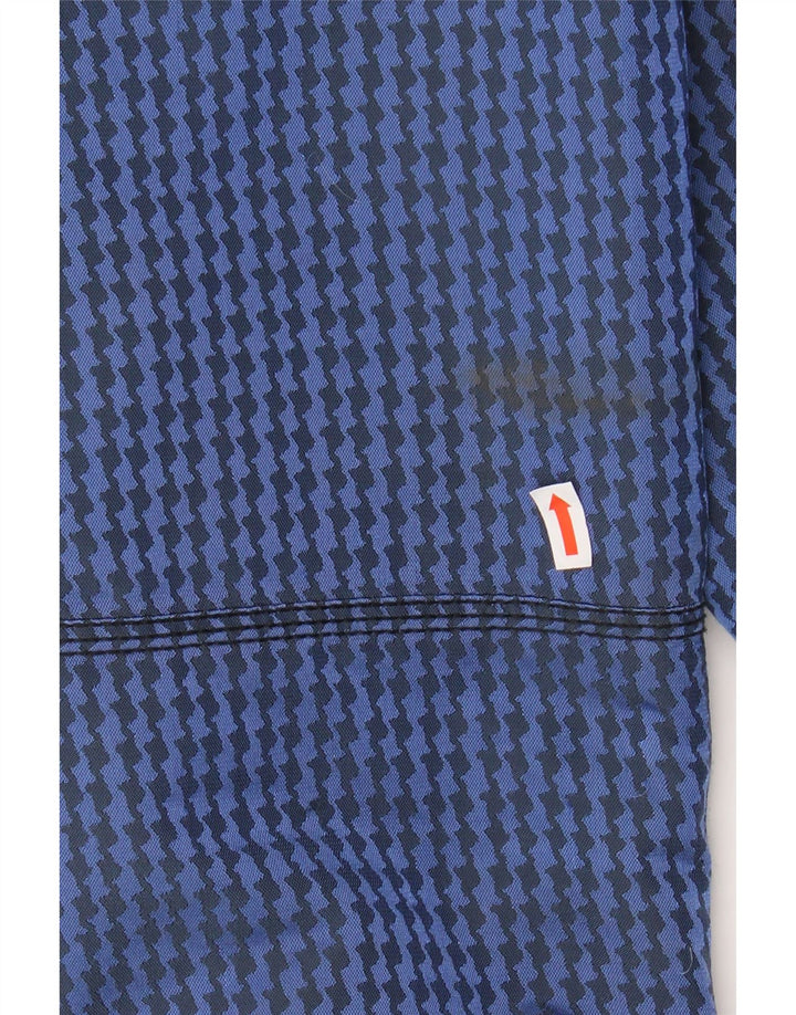 PROLINE Womens Windbreaker Jacket UK 18 XL Blue Houndstooth