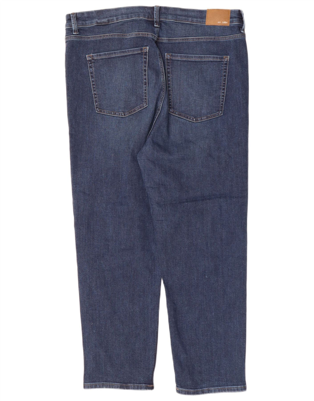 MARKS & SPENCER Womens Cigarette Slim Cropped Jeans UK 18 XL W36 L25 Blue