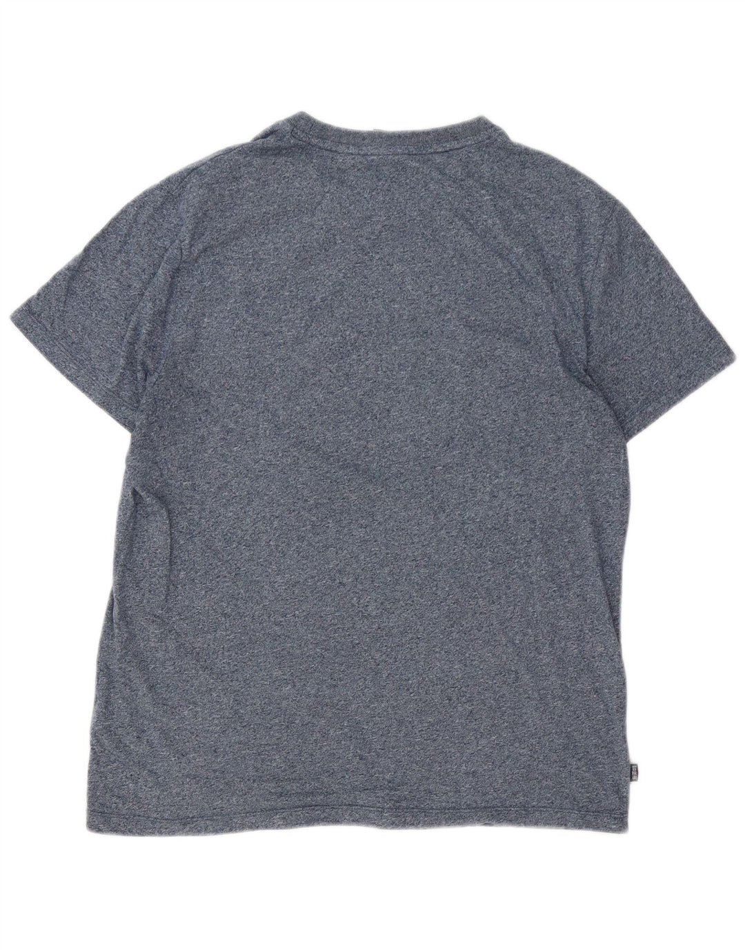 SUPERDRY Mens T-Shirt Top XL Navy Blue Flecked Cotton