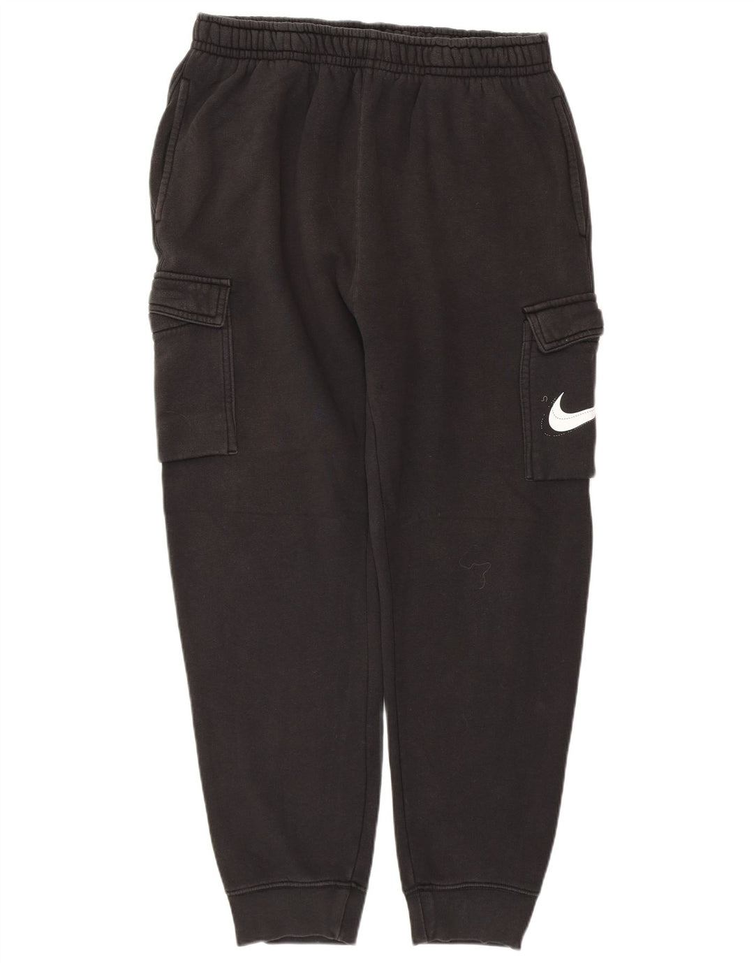 NIKE Mens Graphic Cargo Tracksuit Trousers Joggers Large  Black Cotton