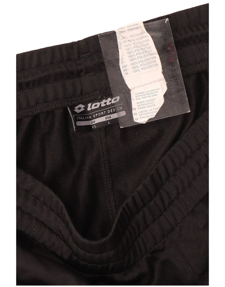 LOTTO Mens Tracksuit Trousers Joggers XL  Black Polyester
