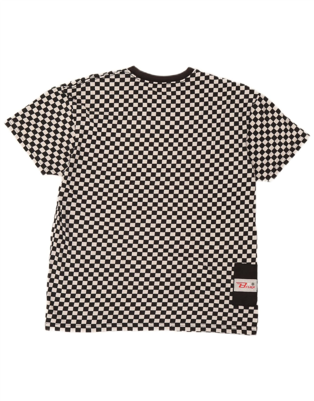Vans Mens T-Shirt Top XL Black Geometric