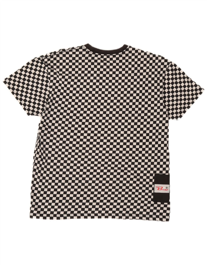 Vans Mens T-Shirt Top XL Black Geometric