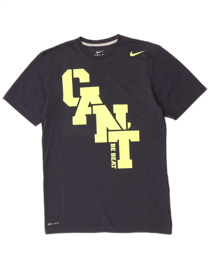 Nike Mens Dri Fit Graphic T-Shirt Top Small Navy Blue