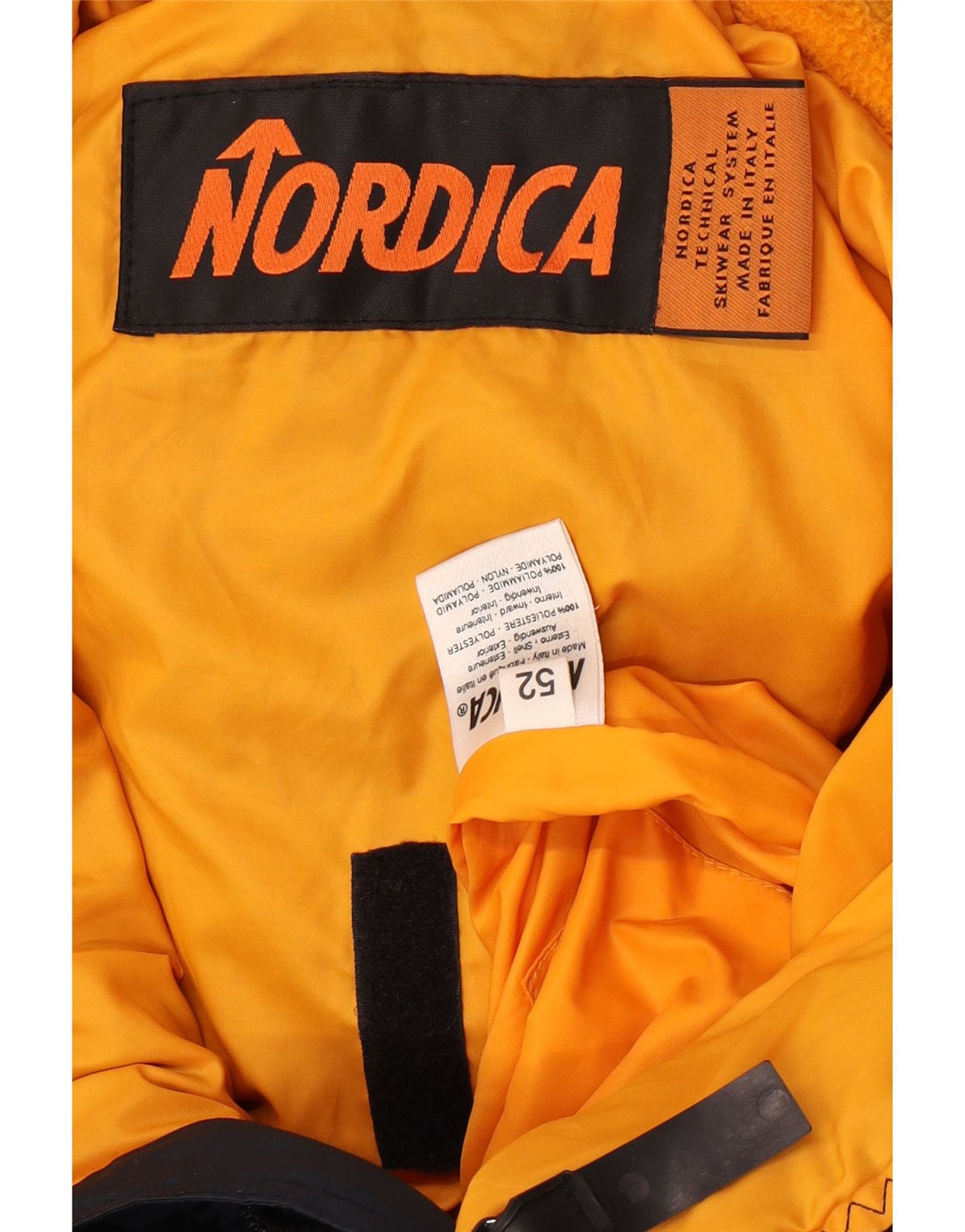 Nordica Mens Hooded Ski Jacket IT 52 XL Navy Blue Polyester