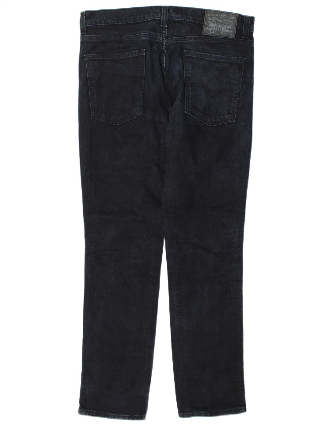 Levi's Mens 511 Slim Jeans W34 L32 Navy Blue Cotton
