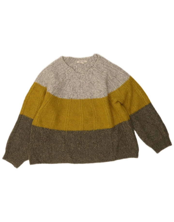 White Stuff Womens Boat Neck Jumper Sweater UK 14 Medium Multicoloured