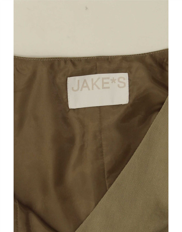 Jake's Womens Waistcoat UK 12 Medium Khaki