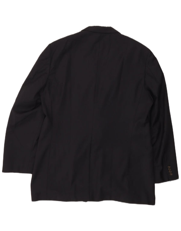 POLO RALPH LAUREN Mens 2 Button Blazer Jacket UK 44 2XL Navy Blue Wool