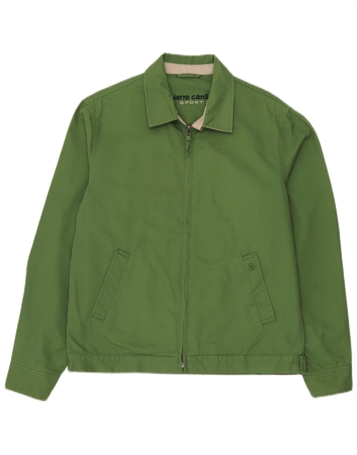 Pierre Cardin Mens Bomber Jacket IT 48 Medium Green