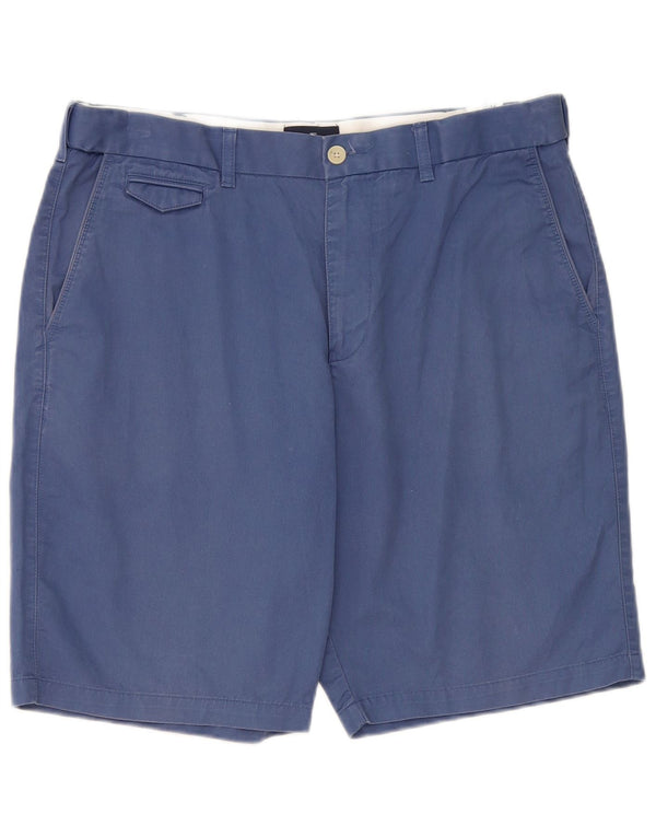 Marks & Spencer Mens Blue Harbour Chino Shorts W36 Large  Blue Cotton