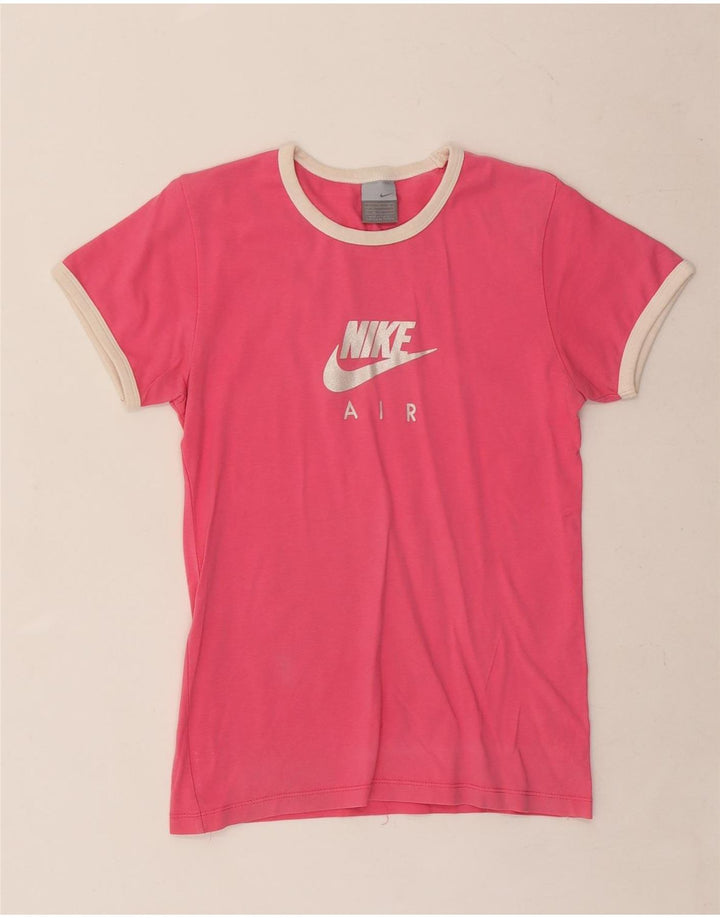 NIKE Girls Air Graphic T-Shirt Top 15-16 Years XL Pink Cotton