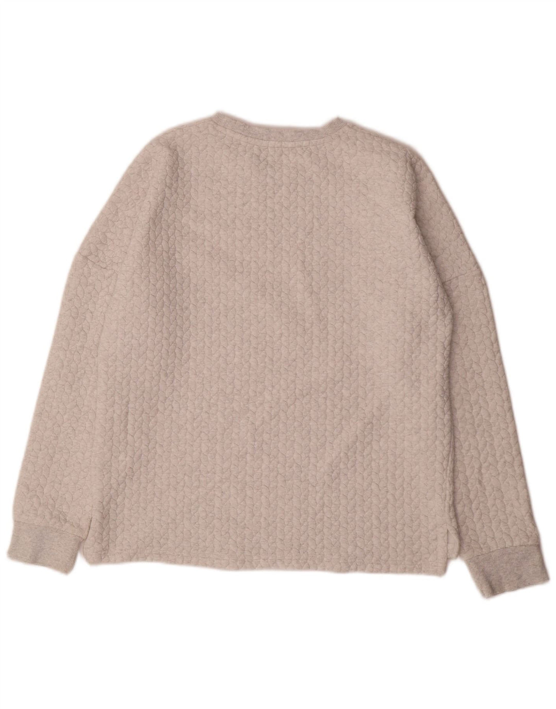 Animal Womens Loose Fit Sweatshirt Jumper UK 10 Small Off White Polyester