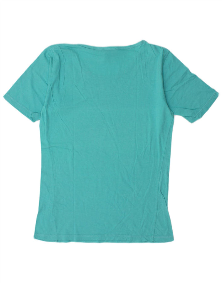 Joop Womens Oversized T-Shirt Top IT 36 XS Turquoise Cotton
