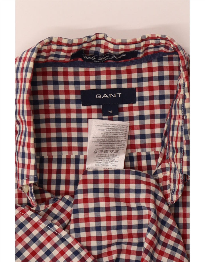 GANT Mens Regular Fit Shirt Medium Multicoloured Gingham Cotton Vintage Gant and Second-Hand Gant from Messina Hembry 