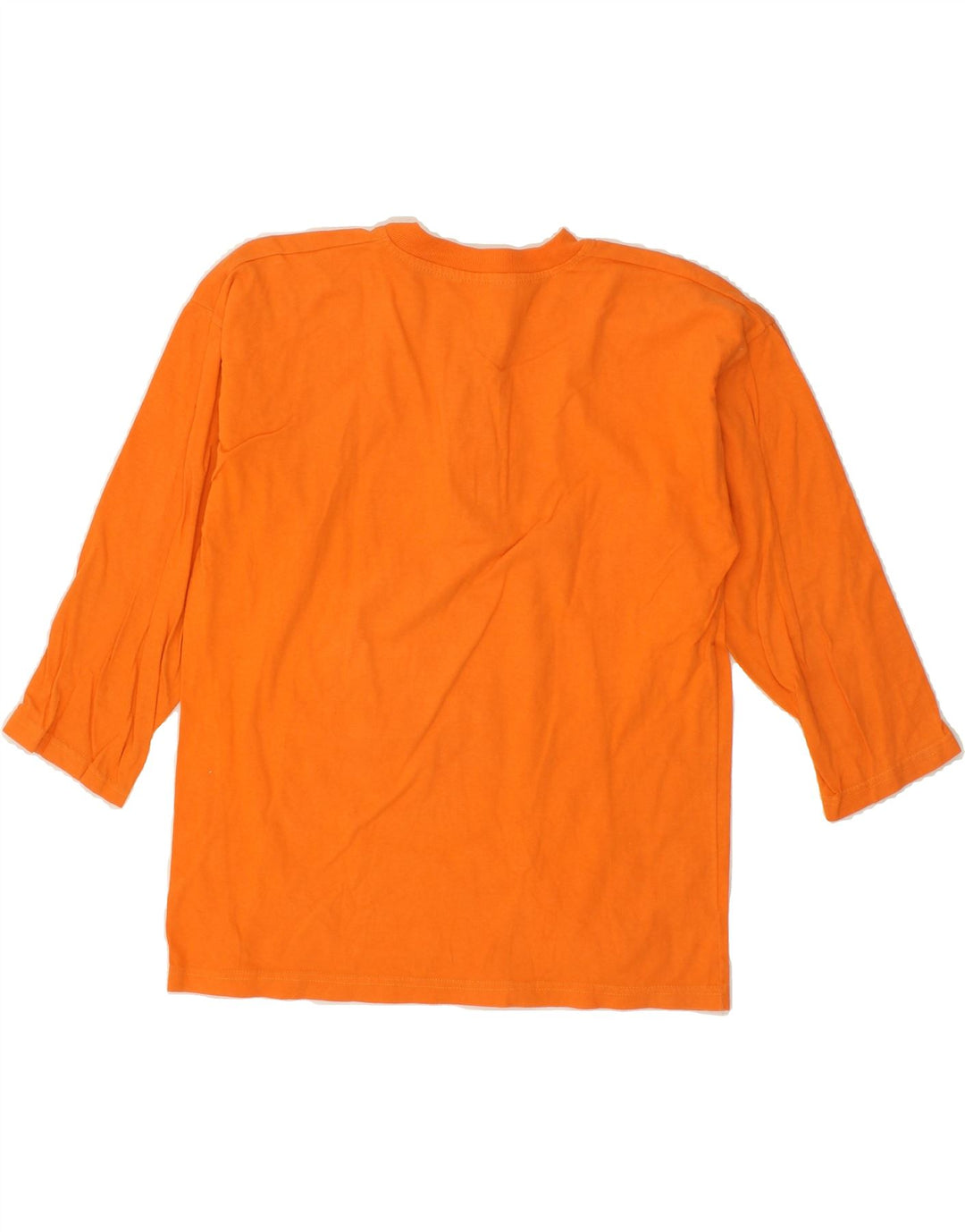 VINTAGE Womens Top Long Sleeve UK 12 Medium Orange Vintage Vintage and Second-Hand Vintage from Messina Hembry 